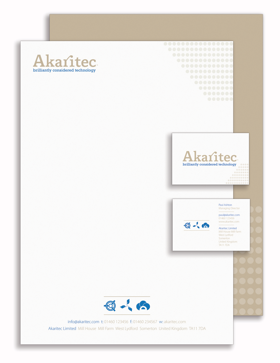 Akaritec Branded Documents by Theory Unit Graphic Design