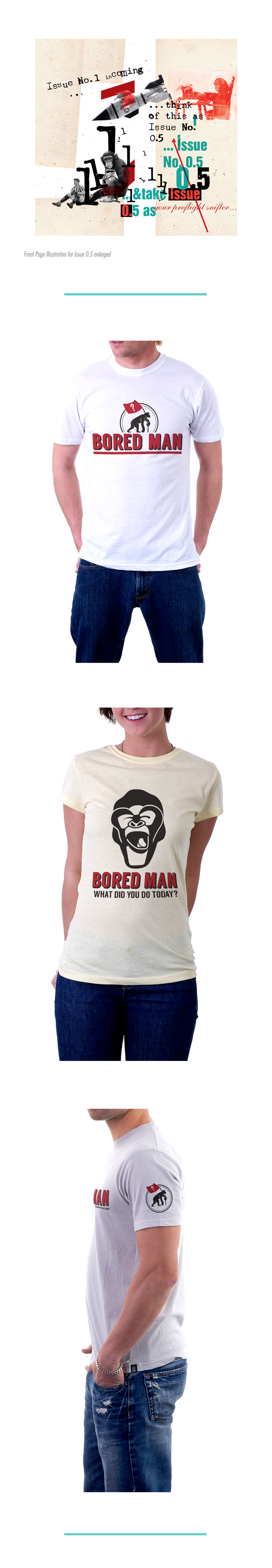 Bored Man Magazine Branding & Identity by Theory Unit Graphic Design in Yeovil