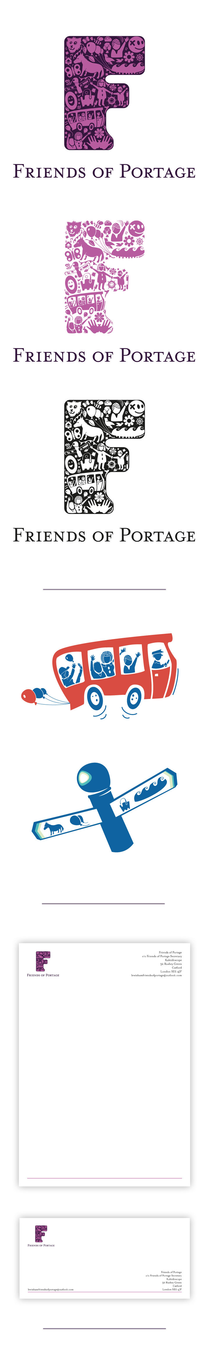 Friends of Portage - Lewisham Portage Services - Logo by Theory Unit Graphic Design and Website Development