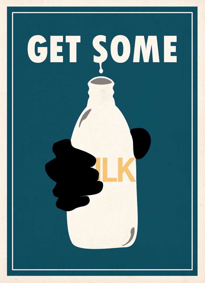 Get Some Milk by Theory Unit Graphic Design